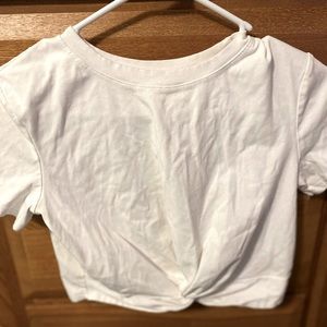 Plain White Crop top